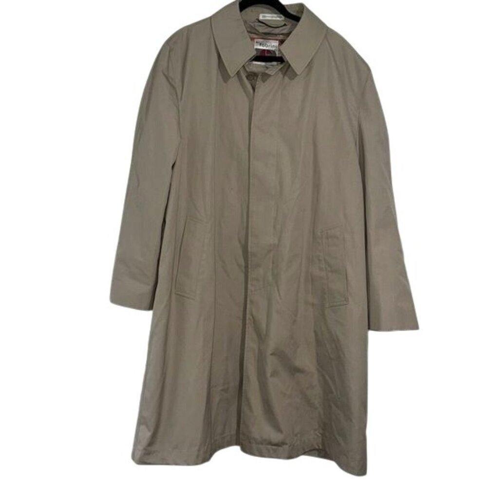 Vintage Fabrini Beige Trench Coat 44 Regular Made In Korea